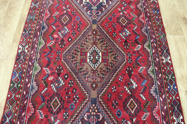 VINTAGE PERSIAN SHIRAZ WOOL RUNNER 285 X 107 CM