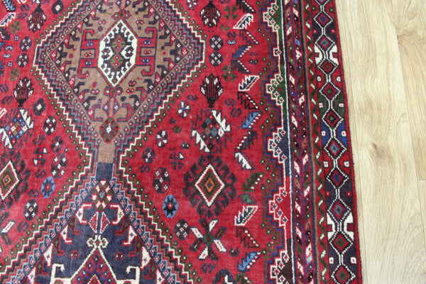 VINTAGE PERSIAN SHIRAZ WOOL RUNNER 285 X 107 CM
