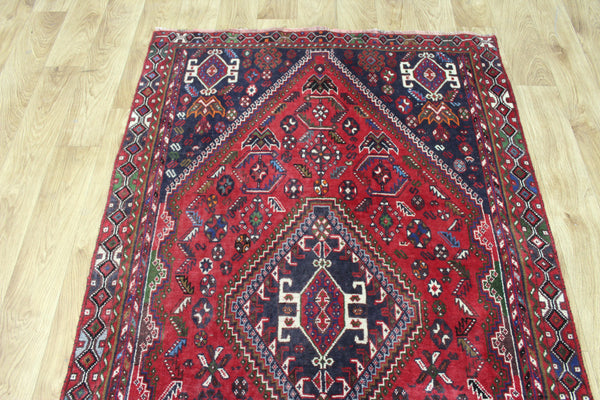 VINTAGE PERSIAN SHIRAZ WOOL RUNNER 285 X 107 CM