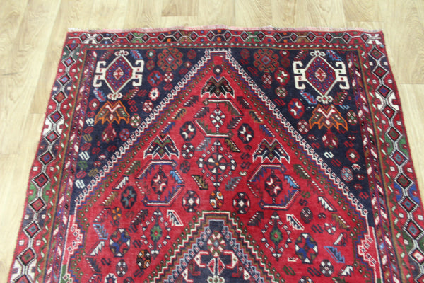 VINTAGE PERSIAN SHIRAZ WOOL RUNNER 285 X 107 CM