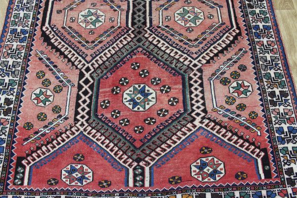 ANTIQUE QASHQAI RUG WITH CLASSIC DESIGN 280 X 145 CM