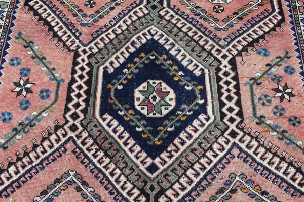 ANTIQUE QASHQAI RUG WITH CLASSIC DESIGN 280 X 145 CM