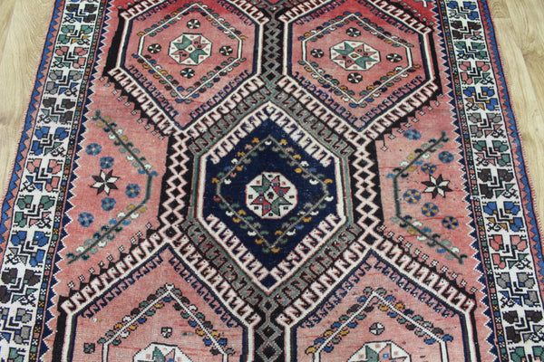 ANTIQUE QASHQAI RUG WITH CLASSIC DESIGN 280 X 145 CM