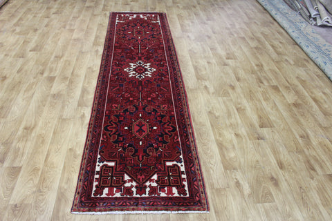 PERSIAN HERIZ RUNNER, VERY HARD WEARING 287 X 76 CM