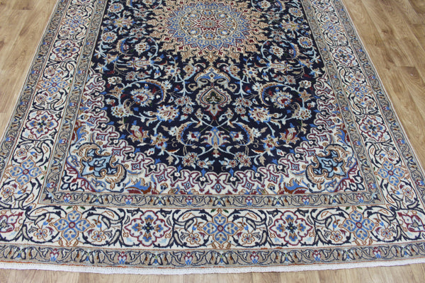 FINE PERSIAN NAIN WOOL AND SILK RUG 310 X 200 CM