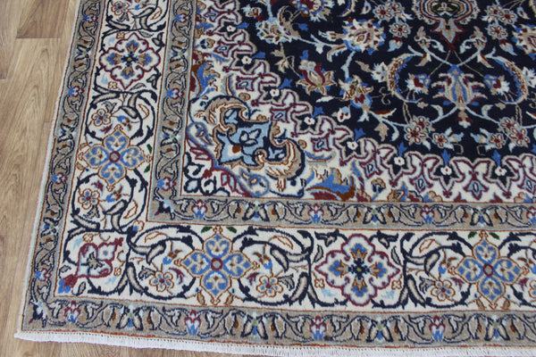 FINE PERSIAN NAIN WOOL AND SILK RUG 310 X 200 CM