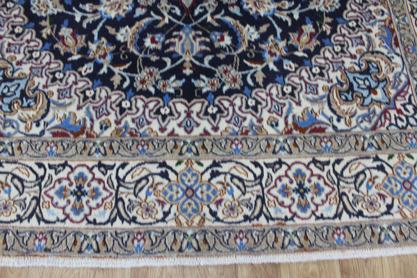 FINE PERSIAN NAIN WOOL AND SILK RUG 310 X 200 CM