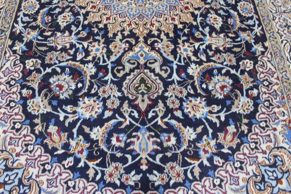 FINE PERSIAN NAIN WOOL AND SILK RUG 310 X 200 CM