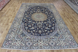 FINE HANDMADE PERSIAN NAIN SILK CARPET 305 X 198 CM