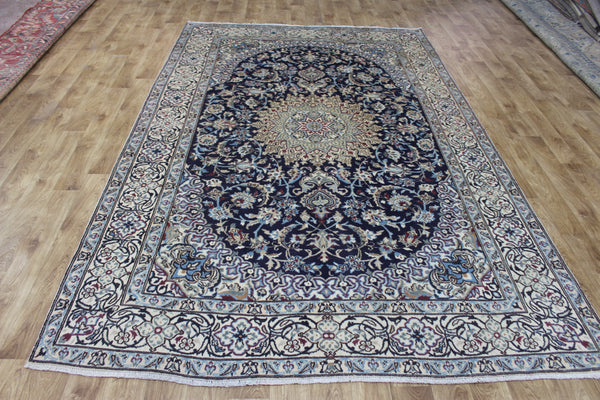 FINE HANDMADE PERSIAN NAIN SILK CARPET 305 X 198 CM