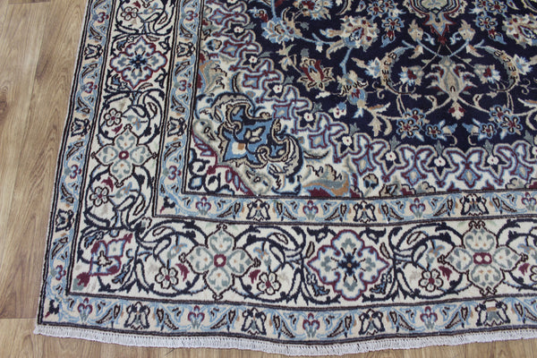 FINE HANDMADE PERSIAN NAIN SILK CARPET 305 X 198 CM