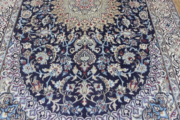 FINE HANDMADE PERSIAN NAIN SILK CARPET 305 X 198 CM