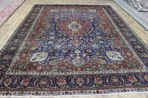 ANTIQUE PERSIAN TABRIZ CARPET FLORAL DESIGN 390 X 300 CM