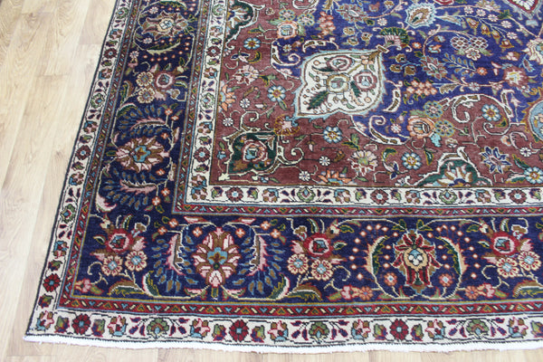 ANTIQUE PERSIAN TABRIZ CARPET FLORAL DESIGN 390 X 300 CM