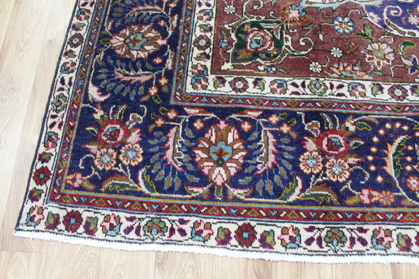 ANTIQUE PERSIAN TABRIZ CARPET FLORAL DESIGN 390 X 300 CM