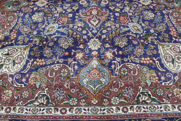 ANTIQUE PERSIAN TABRIZ CARPET FLORAL DESIGN 390 X 300 CM