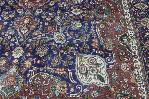 ANTIQUE PERSIAN TABRIZ CARPET FLORAL DESIGN 390 X 300 CM