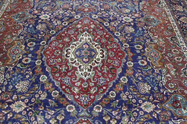 ANTIQUE PERSIAN TABRIZ CARPET FLORAL DESIGN 390 X 300 CM