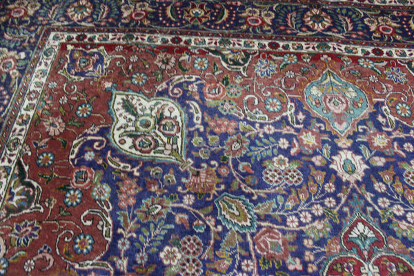 ANTIQUE PERSIAN TABRIZ CARPET FLORAL DESIGN 390 X 300 CM