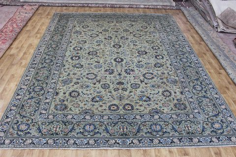 FINE HANDMADE PERSIAN KASHAN CARPET FLORAL DESIGN 405 X 300 CM