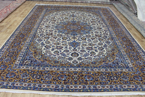 FINE HANDMADE PERSIAN KASHAN CARPET FLORAL DESIGN 400 X 300 CM