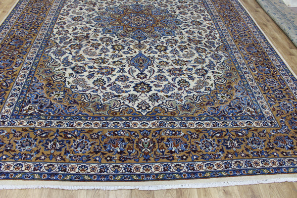 FINE HANDMADE PERSIAN KASHAN CARPET FLORAL DESIGN 400 X 300 CM