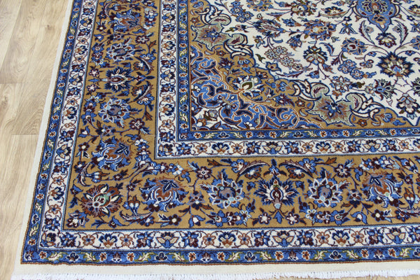 FINE HANDMADE PERSIAN KASHAN CARPET FLORAL DESIGN 400 X 300 CM