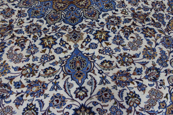 FINE HANDMADE PERSIAN KASHAN CARPET FLORAL DESIGN 400 X 300 CM