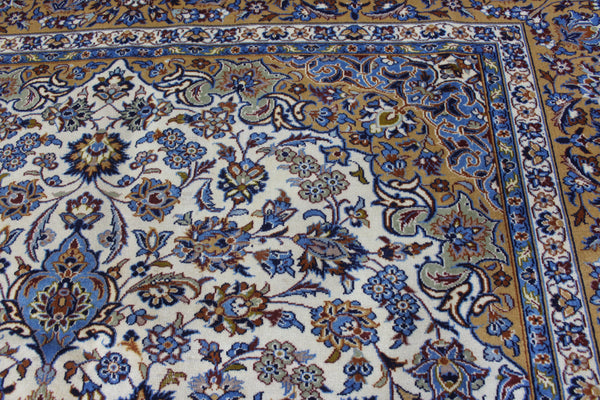 FINE HANDMADE PERSIAN KASHAN CARPET FLORAL DESIGN 400 X 300 CM