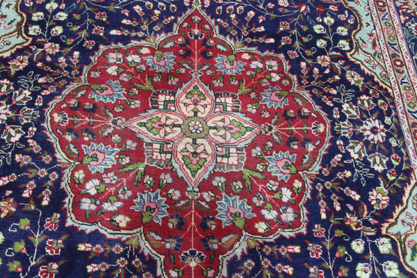 ANTIQUE PERSIAN TABRIZ CARPET FLORAL DESIGN 345 X 250 CM