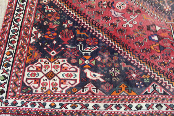 ANTIQUE QASHQAI WOOL RUG 283 x 200 CM