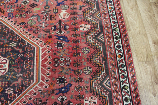 ANTIQUE QASHQAI WOOL RUG 283 x 200 CM