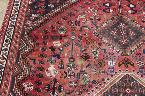 ANTIQUE QASHQAI WOOL RUG 283 x 200 CM