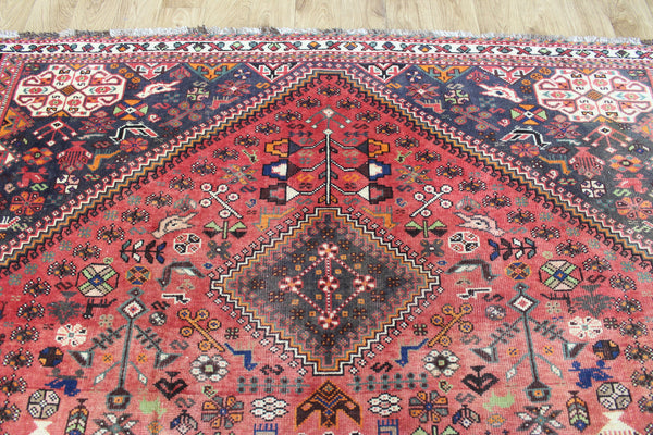 ANTIQUE QASHQAI WOOL RUG 283 x 200 CM