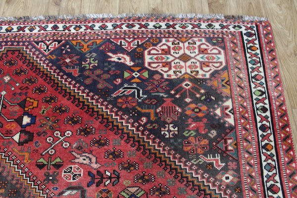 ANTIQUE QASHQAI WOOL RUG 283 x 200 CM