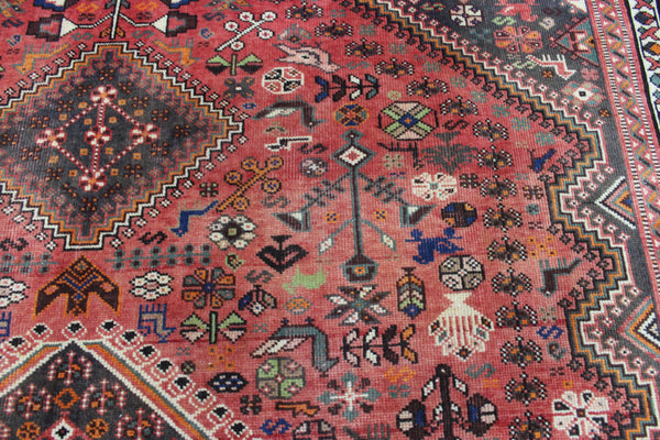 ANTIQUE QASHQAI WOOL RUG 283 x 200 CM