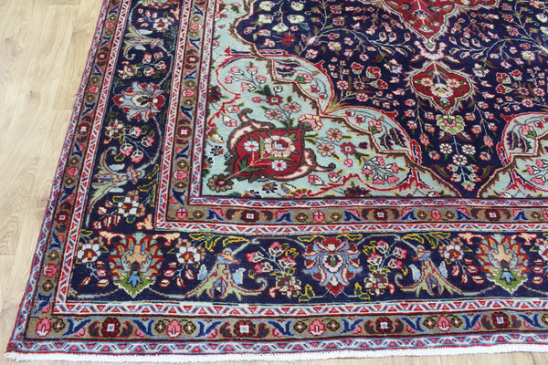 ANTIQUE PERSIAN TABRIZ CARPET FLORAL DESIGN 345 X 255 CM