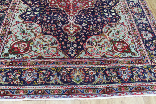 ANTIQUE PERSIAN TABRIZ CARPET FLORAL DESIGN 345 X 255 CM