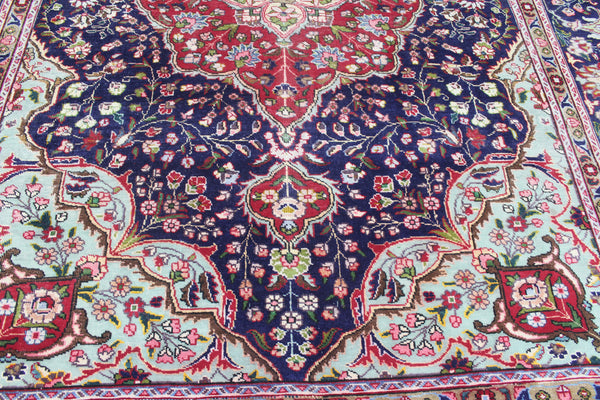 ANTIQUE PERSIAN TABRIZ CARPET FLORAL DESIGN 345 X 255 CM