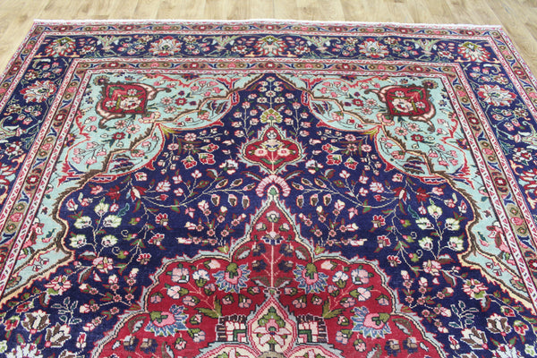 ANTIQUE PERSIAN TABRIZ CARPET FLORAL DESIGN 345 X 255 CM