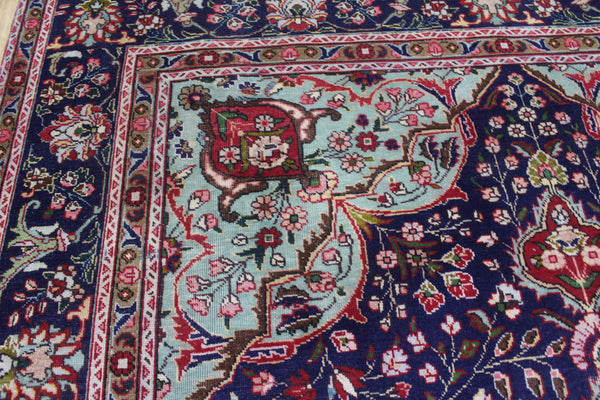 ANTIQUE PERSIAN TABRIZ CARPET FLORAL DESIGN 345 X 255 CM