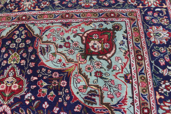 ANTIQUE PERSIAN TABRIZ CARPET FLORAL DESIGN 345 X 255 CM