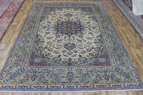 FINE HANDMADE PERSIAN KASHAN CARPET FLORAL DESIGN 390 X 285 CM