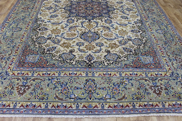 FINE HANDMADE PERSIAN KASHAN CARPET FLORAL DESIGN 390 X 285 CM