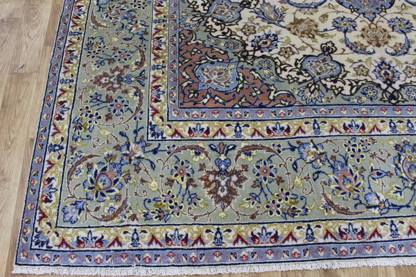 FINE HANDMADE PERSIAN KASHAN CARPET FLORAL DESIGN 390 X 285 CM