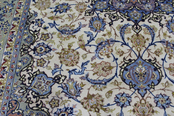 FINE HANDMADE PERSIAN KASHAN CARPET FLORAL DESIGN 390 X 285 CM