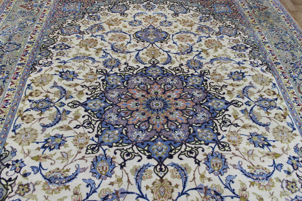 FINE HANDMADE PERSIAN KASHAN CARPET FLORAL DESIGN 390 X 285 CM