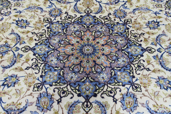 FINE HANDMADE PERSIAN KASHAN CARPET FLORAL DESIGN 390 X 285 CM