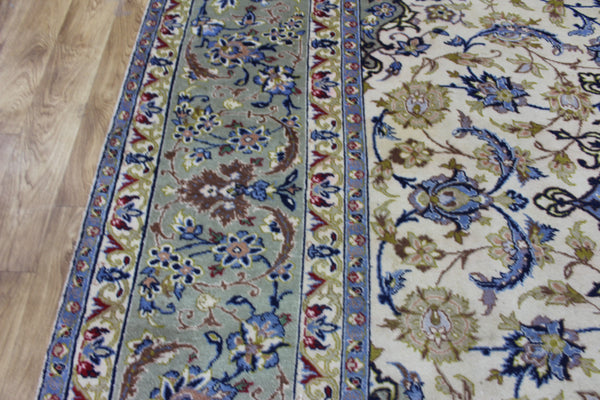 FINE HANDMADE PERSIAN KASHAN CARPET FLORAL DESIGN 390 X 285 CM