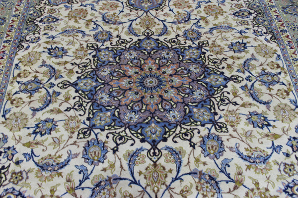 FINE HANDMADE PERSIAN KASHAN CARPET FLORAL DESIGN 390 X 285 CM